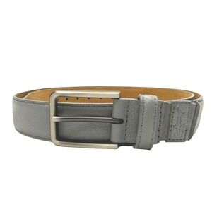 Greg Norman Gray Leather Belt Mens 45" Golf Casual Basic Preppy Essential‎